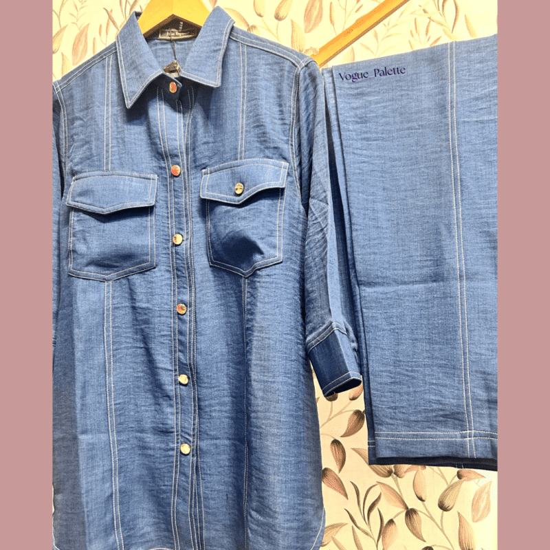 Denim cotton Co-ord set
