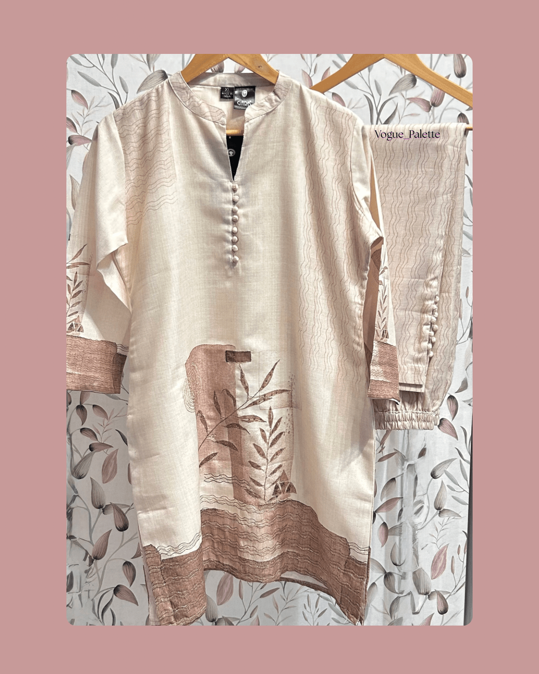 Round collar neck Co-ord set